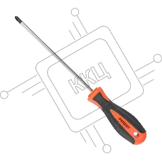 Отвертка Patriot PH1x150, CR-V,магнитная, 2-х компонентная рукоятка