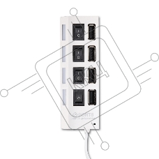 USB-хаб SMARTBUY (SBHA-7204-W) USB 2.0 хаб 4 порта - белый