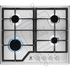 Газовая варочная поверхность Electrolux KGS6426SX, 4 конфорки, нержавеющая сталь, 7800 Вт