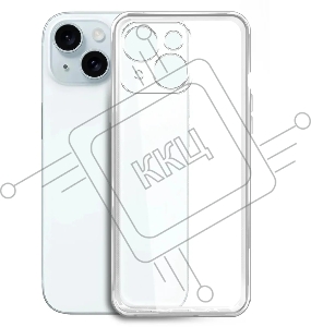 Чехол (клип-кейс) BoraSCO для Apple iPhone 15 Plus прозрачный (72410)