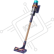 Пылесос вертикальный Dyson SV23 GEN5 DT ABS (447002-01) желтый/синий, питание от аккумулятора, 262 Вт, уборка сухая, пылесборник 0.77 л, работа от АКБ max 70 мин.