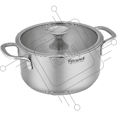 Кастрюля Rondell Modern RDS-1748, 4.8л, 24см, с крышкой, стальной