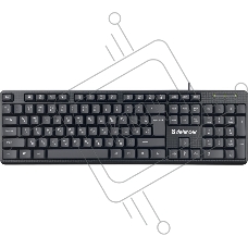 Клавиатура Defender Daily HB-162 (45162) проводная, USB, чёрный