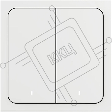 Умный выключатель Yandex YNDX-00535 2-хкл. универсальный белый