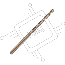 Сверло PATRIOT EXPERT по металлу, Р6М5К5, 3,2 мм, 1шт в блистере