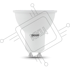 Лампа светодиодная Gauss 101506309 LED 9 Вт 860 Лм 6500К GU10 софит MR16 холодная черный