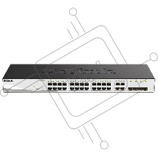 Коммутатор D-Link DGS-1210-28/F3A, 24×1 Гбит/с + 4×1 Гбит/с Combo, настраиваемый