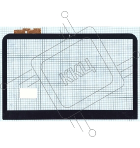 Сенсорное стекло (тачскрин) для Dell Inspiron 14R-3421, черное с рамкой