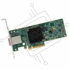 HBA-адаптер Broadcom 9300-8E SGL (LSI00343/H5-25460-00/H3-25460-00H) PCIe 3.0 x8 LP, SAS/SATA 12G HBA, 8port(2*ext SFF8644), 3008 IOC RTL 5