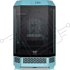 Компьютерный корпус Thermaltake The Tower 300 Turquoise голубой без БП miniITX 7x120mm 5x140mm 2xUSB3.0 audio bott PSU