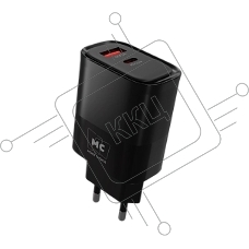 Зарядное устройство MORE CHOICE (4620202555571) NC81a СЗУ 1USB+1Type-C 3.0A PD 20W+ QC3.0, черный