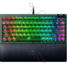 Клавиатура Razer BlackWidow V4 75% Orange Switch Phantom Green Edition проводная, USB Type-A, зелёный