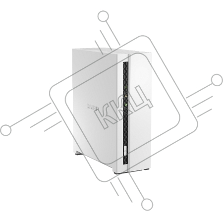 Сетевое хранилище SMB QNAP TS-133 NAS 1 HDD tray. ARM 4-core Cortex-A55 1.8GHz, ram 2 GB (max), 1x1GbE, 1xUSB 2.0 port,1xUSB 3.2 Gen 1