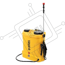 Опрыскиватель ранцевый аккумуляторный DP-10LA, 10 л, 12 В, 8 Ач Denzel