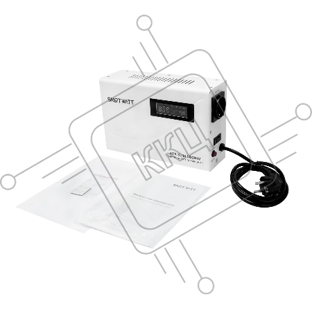 Настенный, стабилизатор напряжения SMARTWATT AVR SLIM 500RW (100W - 260W, 500VA, 0.5 кВт, 50 Гц, розеток — 1, LED-диспле