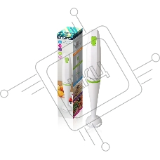 Блендер погружной Ergolux ELX-HB01-C34 (13124) 1 скорость 250 Вт, 220-240В пласт. бело-салатовый