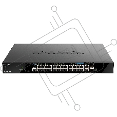 Коммутатор D-Link DGS-1520-28MP/A1A, 20×1 Гбит/с + 4×2.5 Гбит/с + 2×10 Гбит/с Base-T + 2×10 Гбит/с SFP+, управляемый