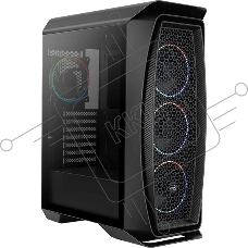 Компьютерный корпус Aerocool / Formula Aero One Eclipse-G-BK-v1 черный без БП ATX 4x120мм 2xUSB 3.0 audio