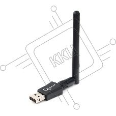 Сетевой адаптер WiFi+Bluetooth Gembird WNP-UA-019, двухдиапазонный с антенной, 600Мбит, USB, 802.11b/a/g/n/a