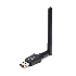 Сетевой адаптер WiFi+Bluetooth Gembird WNP-UA-019, двухдиапазонный с антенной, 600Мбит, USB, 802.11b/a/g/n/a