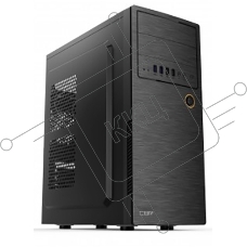 Компьютерный корпус ATX Miditower CBR PCC-ATX-E180-USB22-450W E180, c БП ATX450-12EC (450W/120mm), 2*USB 2.0, HD Audio+Mic, Black