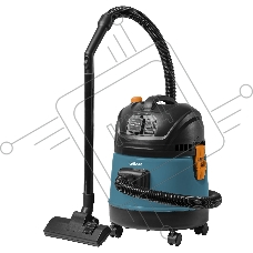Строительный пылесос Bort BSS-1220-M (93417814) синий, 270/1200 Вт, уборка сухая/влажная, пылесборник мешок/контейнер, 20 л