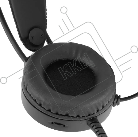 Наушники с микрофоном Оклик HS-L300G Black черный 2.2м мониторные USB оголовье (1796949)