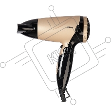 Фен Centek CT-2209 BLG черный/золотой перламутр 1600Вт, складная ручка, концентратор