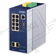 Коммутатор PLANET IGS-10020PT, 8×1 Гбит/с PoE + 2×2.5 Гбит/с SFP, управляемый