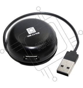 Концентратор 5bites HB24-200BK 4*USB2.0 / USB PLUG / BLACK
