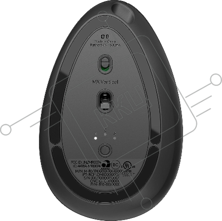 Мышь Logitech MX Vertical черный/серебристый оптическая (4000dpi) беспроводная BT/Radio USB (4but)