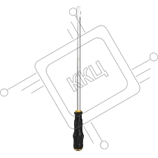 Шлицевая отвертка со сквозным хвостовиком (ударная) Deli DL6270121 SL9.5x300