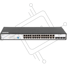 Коммутатор SNR SNR-S2300G-24TC, 24×1 Гбит/с + 4×1 Гбит/с Combo, управляемый