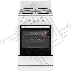 Плита газовая Weissgauff WGS G4G01 W белый, конфорок 4 газовых, духовка 50 л, 50 см x 85 см x 51 см