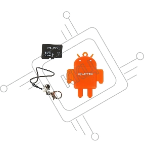 Комплект QUMO для мобильных устройств MicroSD 32GB CL 10 + USB картридер FUNDROID оранжевый