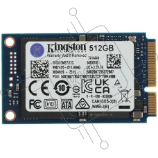 Накопитель SSD Kingston KC600, 512GB, mSATA, R/W 550/520