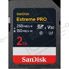 Флешка USB SDXC 2Tb SanDisk Extreme Pro UHS-I Class 3 (U3) V30 200/140 Mb/s SDSDXXD-2T00-GN4IN