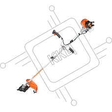 Триммер бензиновый PATRIOT PT 3555ES Country 1.8лс 32.6см3 Ф 255мм леска Ф2.4мм захват 460мм