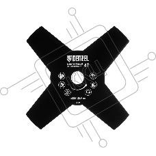 Диск для триммера Denzel 255 х 25,4, толщина 1,6 мм, 4 лезвия