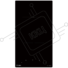 Индукционная варочная поверхность Haier HHK-Y32PTB, 2 конфорки, стеклокерамика, 3500 Вт