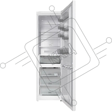 Холодильник Hotpoint HT 6200 W белый двухкамерный 240/83л морозилка снизу, No Frost