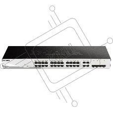Коммутатор D-Link DGS-1210-28/FL2A, 24×1 Гбит/с + 4×1 Гбит/с Combo, настраиваемый