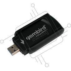 Сетевой адаптер WiFi+Bluetooth Gembird WNP-UA-020 двухдиапазонный с антеннами, 1300 Мбит, USB, 802.11b/a/g/n/ac