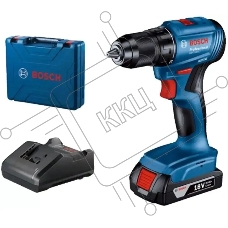 Дрель-шуруповерт Bosch GSR 185-LI Аккумуляторная, Кейс