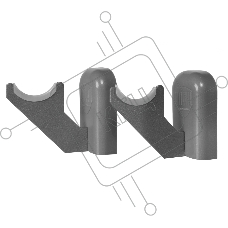 Комплект настенных регулируемых кронштейнов Royal Thermo Design 80, серебристые