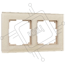 Рамка WERKEL на 2 поста (шампань,стекло) W0021111