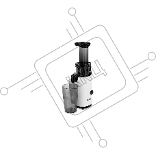Соковыжималка шнековая Blackton Bt J3110 белый/черный, 130 Вт