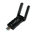 Сетевой адаптер WiFi+Bluetooth Gembird WNP-UA-020 двухдиапазонный с антеннами, 1300 Мбит, USB, 802.11b/a/g/n/ac