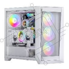 Компьютерный корпус ACD Lagrange; ATX, White, FANS: 120mm ARGB: 3 Top + 1 Rear + HUB. Drive bay int: 3x3,5