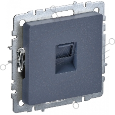 Розетка компьютерная IEK BRITE РК10-БрМ RJ45 кат.5E маренго
